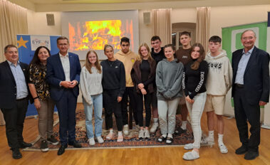 Schülerdelegation beim European Youth Forum Neumarkt 2023