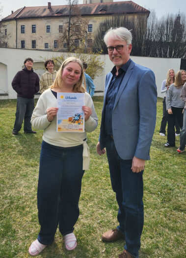 Urkunden für die teilnehmenden Schüler:innen