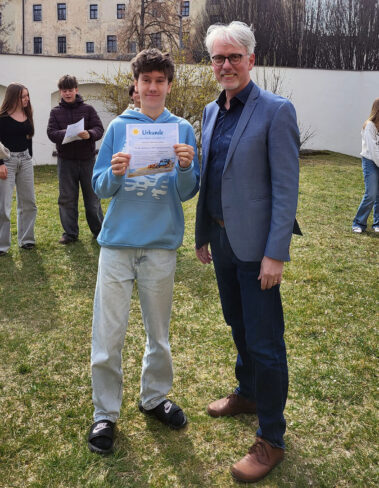 Urkunden für die teilnehmenden Schüler:innen