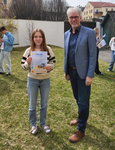 Urkunden für die teilnehmenden Schüler:innen