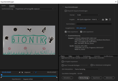 Erklärfilm zur Baubionik - Rendern Export