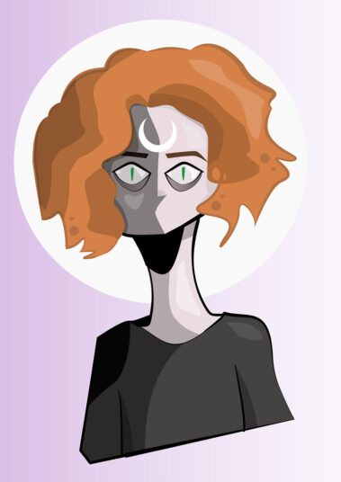 "Selbstportrait" von Moritz Wegscheider