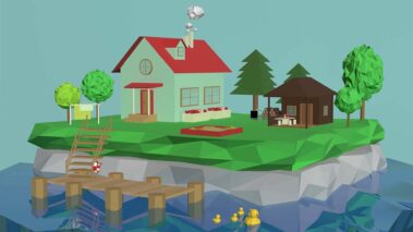 Low Poly World von Anja Holzmann
