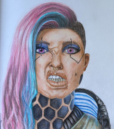 "Gesicht 2" von Johanna Attenseimer