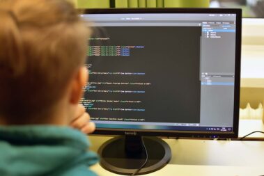 Schüler beim Webdesignen - Foto: Doris Guttenbrunner