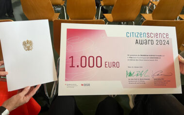 1. und 2. Platz beim Citizen Science Award 2024
