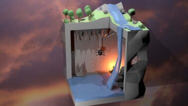 Low Poly World von Johanna Satzinger