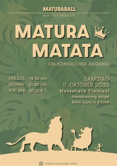 Flyer Maturaball 2025