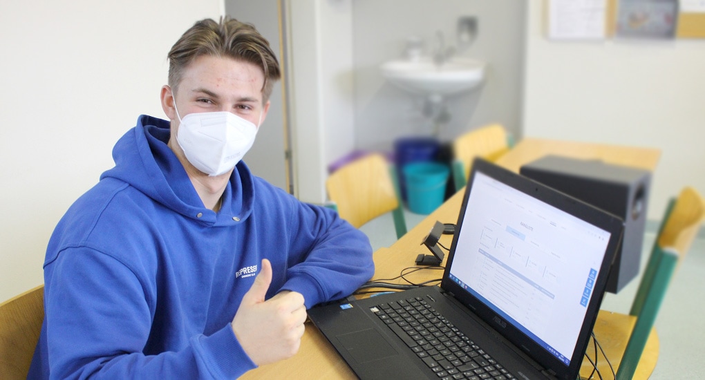 Noah Bauer - kämpft um einen Platz beim Börsenspiel