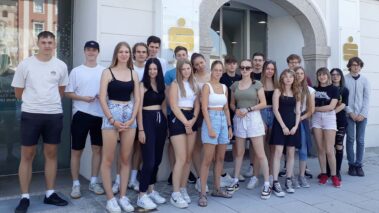 Lehrausgang zur Sparkasse Freistadt