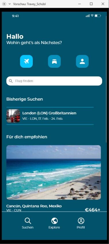 Travel App by Florian Schübl
